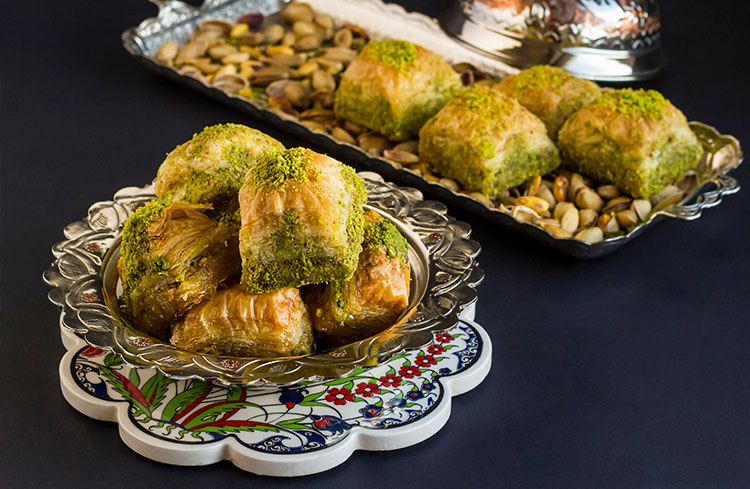 Dessert Turc traditionnel "Baklava"